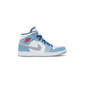 Jordan 1 Mid French Blue Fire Red