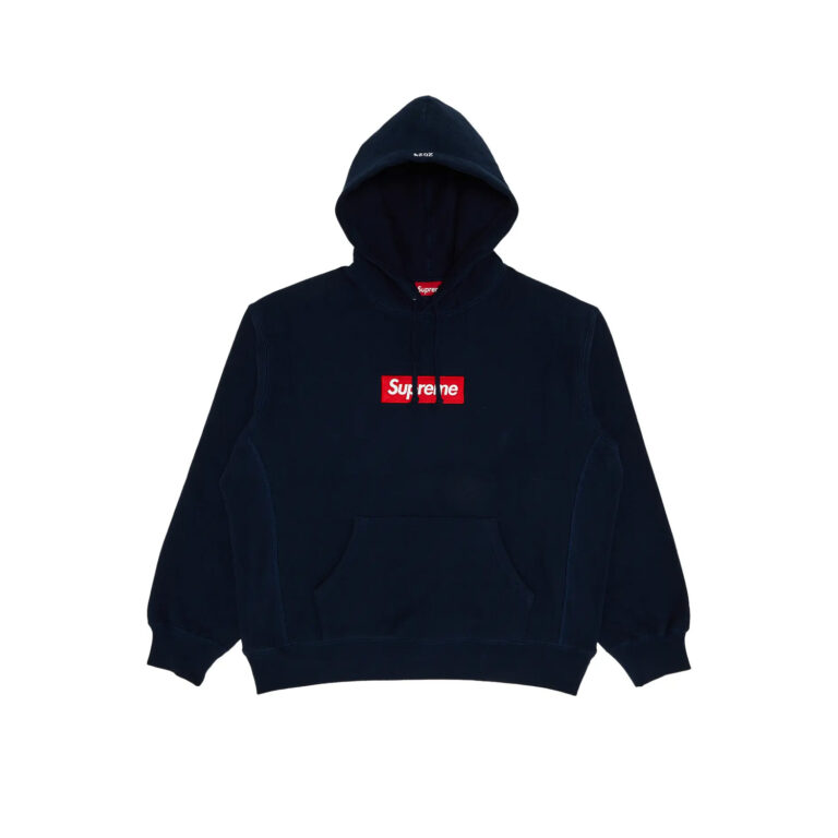 Supreme Box Logo Hooded Sweatshirt Sweatshirt (FW24) Navy