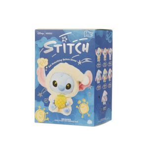 Miniso Top Toy Disney Stitch Eating Something Before Sleep Plush Keychain Single Blind Box