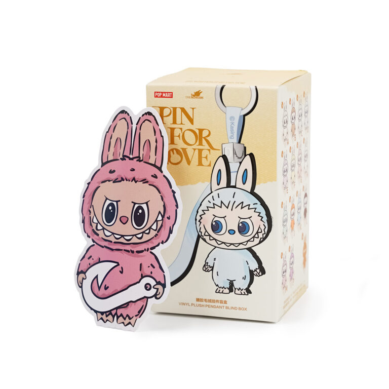Pop Mart Labubu The Monsters Pin for Love Series Vinyl Plush Pendant (A-M) Single Blind Box