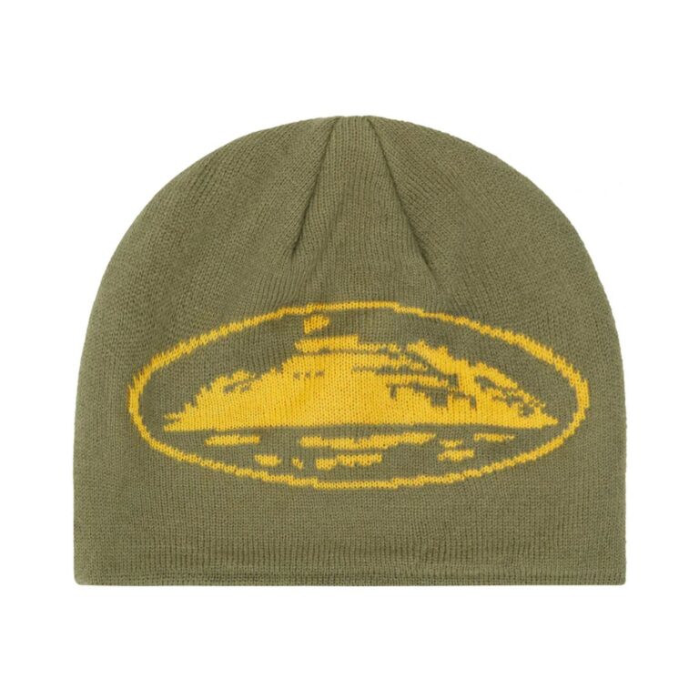 Czapka Corteiz Alcatraz Beanie Khaki/Yellow