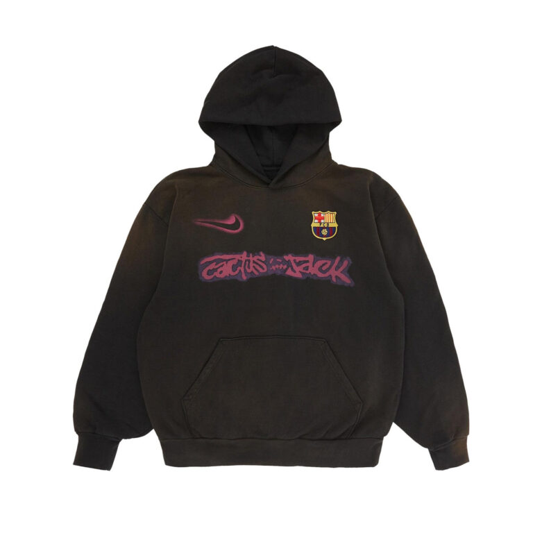 Nike FC Barcelona x Cactus Jack Spray Logo Hoodie 'Blue