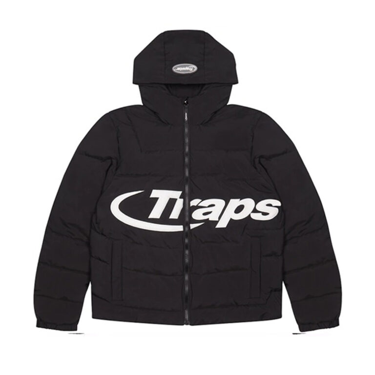 Trapstar Hyperdrive Hooded Puffer Jacket Black/White (2021)