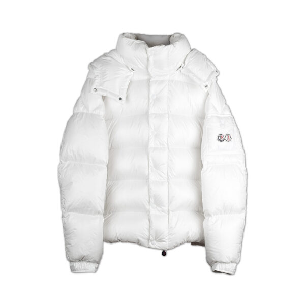 Moncler Maya 70th Anniversary Hooded Down Jacket White (5)