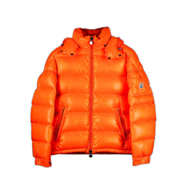 Moncler Maya Hooded Down Jacket Orange (2)