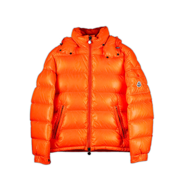 Moncler Maya Hooded Down Jacket Orange (2)