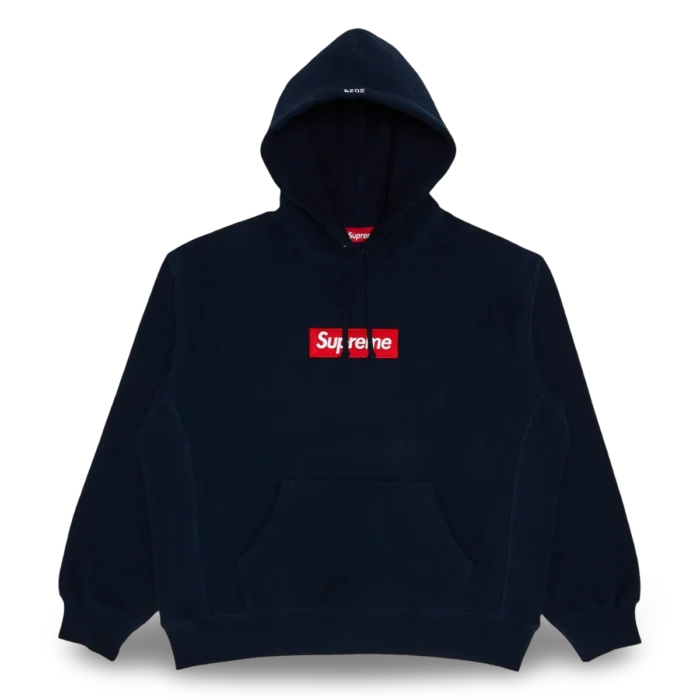 Supreme Box Logo Hooded Sweatshirt Sweatshirt (FW24) Navy