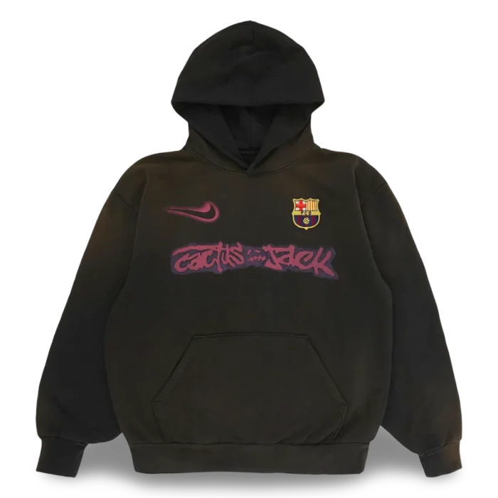 Nike FC Barcelona x Cactus Jack Spray Logo Hoodie 'Blue
