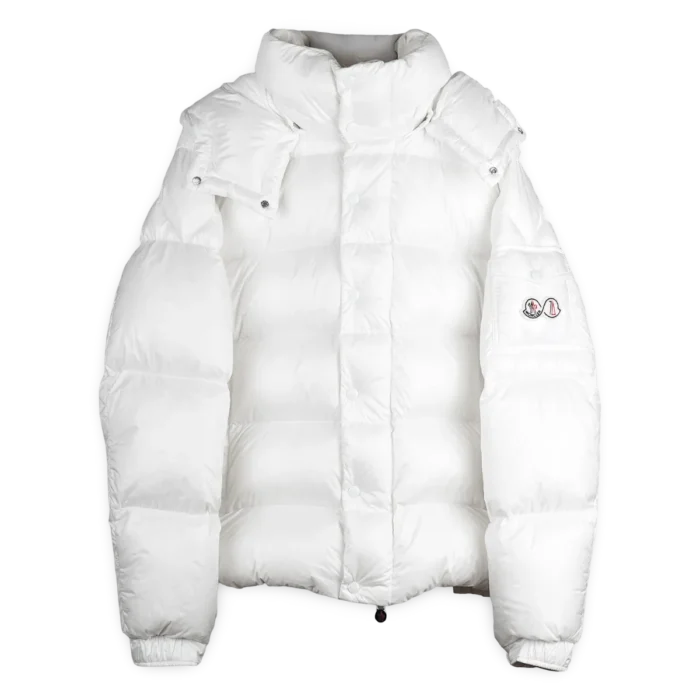 Moncler Maya 70th Anniversary Hooded Down Jacket White (5)