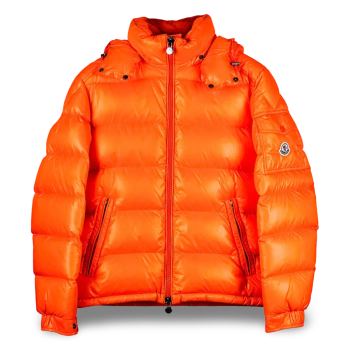 Moncler Maya Hooded Down Jacket Orange (2)