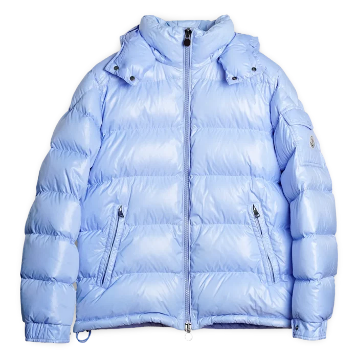 Moncler Maya Hooded Down Jacket Baby Blue (4)