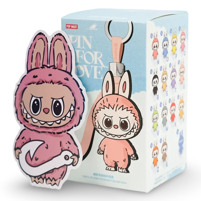 Pop Mart Labubu The Monsters Pin for Love Series Vinyl Plush Pendant (N-Z) Single Blind Box