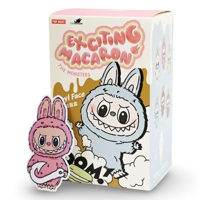 Pop Mart Labubu The Monsters Tasty Macarons Vinyl Plush Single Blind Box