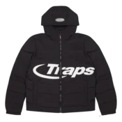 Trapstar Hyperdrive Hooded Puffer Jacket Black White (2021)
