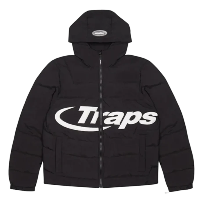 Trapstar Hyperdrive Hooded Puffer Jacket Black/White (2021)