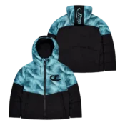 Trapstar Hyperdrive Hooded Puffer – Black Blue 1