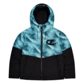 Trapstar Hyperdrive Hooded Puffer – Black Blue 3
