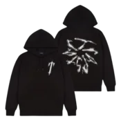 Trapstar Liquid Chrome Hoodie – Black 1