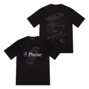 Trapstar T Phone Tee – Black 1