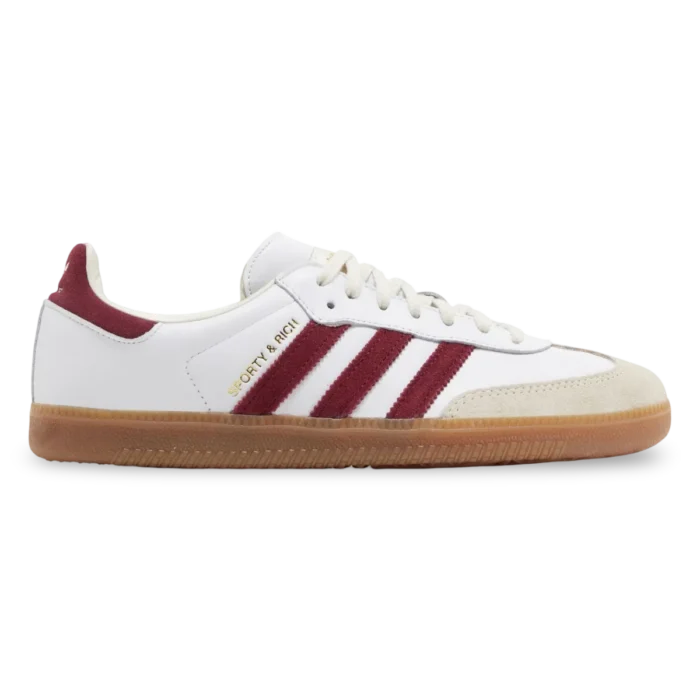 adidas Samba Sporty & Rich White Collegiate Burgundy