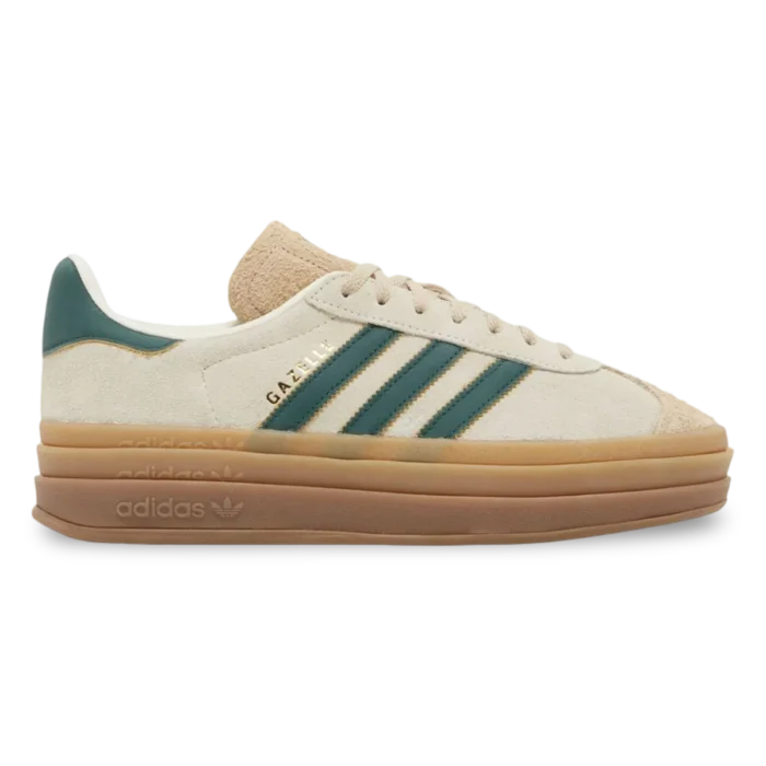 adidas Gazelle Bold Magic Beige Collegiate Green (W)