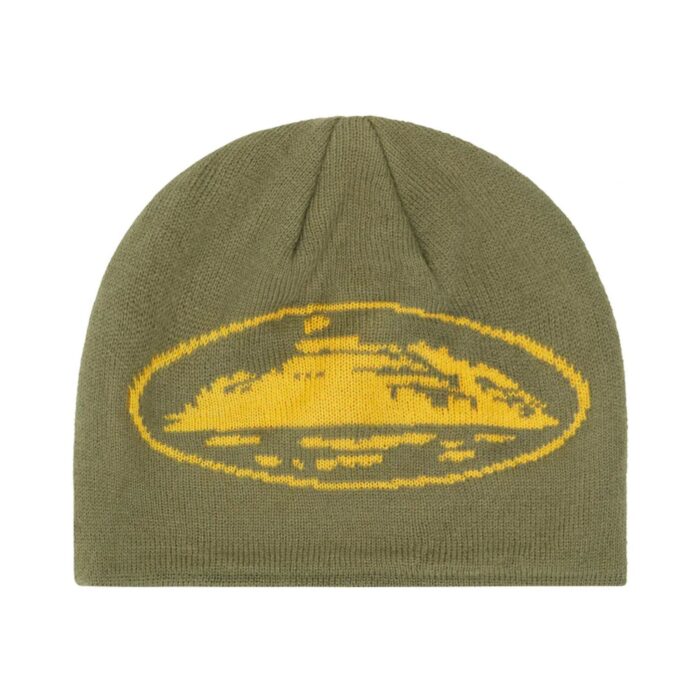 Czapka Corteiz Alcatraz Beanie Khaki/Yellow