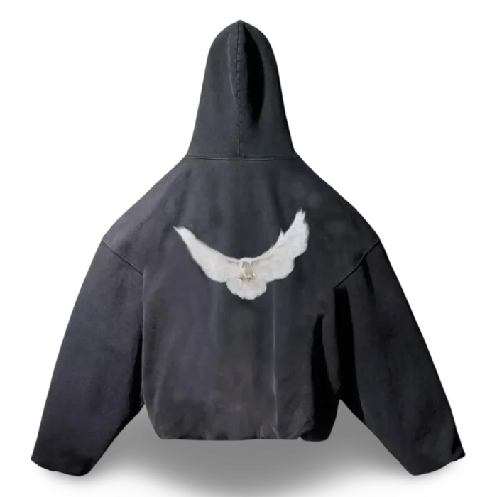 Yeezy Gap Dove Hoodie Donda 2 Washed Black Los Angeles Archive