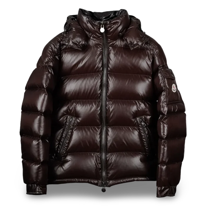 Moncler Maya Hooded Down Jacket Brown (1)