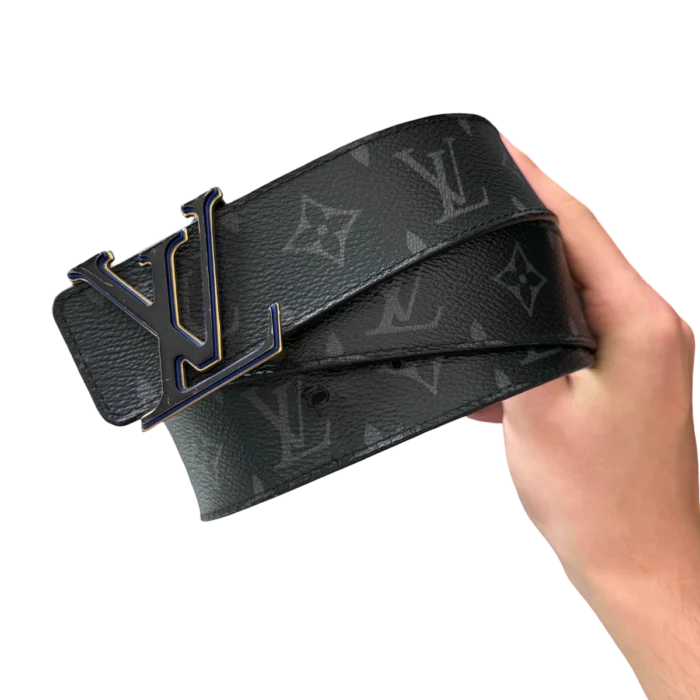 Louis Vuitton LV Initiales Reversible Belt Monogram Eclipse Taiga 40MM